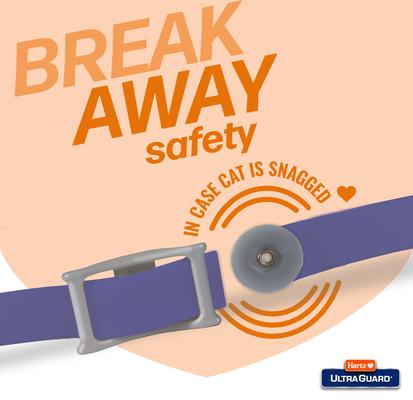 Show full view: Hartz UltraGuard Flea & Tick Collar for Cats, 1 Collar (7-mos. supply), Purple slide 3 of 7
