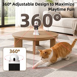 Casfuy 3 Speed Modes Rechargeable Automatic Interactive 360° Electronic Lasers Cat Toy slide 2 of 7
