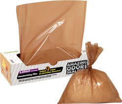 Covfresh Multi Layer Odor Blocking Unscented Cat Litter Bags, Brown, X-Large, 100 count