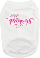 Doggie Design Lil Princess Graphic Dog Shirt, White, XXX-Large