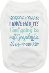 Doggie Design Going To Grandma's Graphic Dog Shirt, White, XXX-Large slide 1 of 3