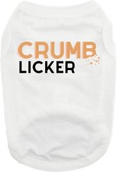 Doggie Design Crumb Licker Graphic Dog Shirt, White, XX-Large
