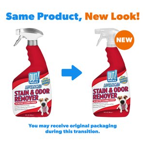 OUT! PetCare Advanced Stain & Odor Remover, 32-fl oz bottle, 2 count