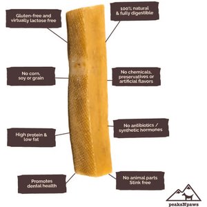 peaksNpaws Yak Milk Medium Dog Value Pack Dog Chew Treats, 3 count