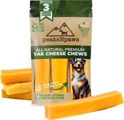peaksNpaws Yak Milk Large Dog Value Pack Dog Chew Treats, 3 count