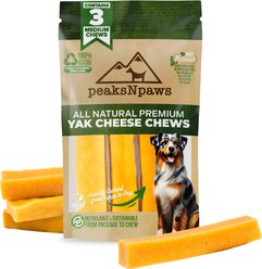 peaksNpaws Yak Milk Medium Dog Value Pack Dog Chew Treats, 3 count