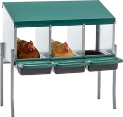 Yafylly 3 Hole Metal Chicken Nesting Box