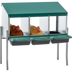 Yafylly 3 Hole Metal Chicken Nesting Box