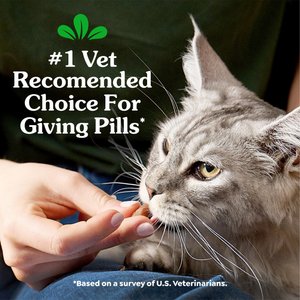 Greenies Pill Pockets Feline Chicken Flavor Natural Soft Adult Cat Treats, 3-oz bag, 85 count