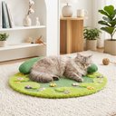 Happy & Polly Blooming Meadow Petal Round Orthopedic Pillow Cat Bed