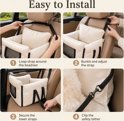 NonoPets 2-in-1 Car Seat Bed & Carrier Dog & Cat Automobile Booster Seat slide 2 of 7