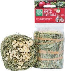 Small Pet Select Timothy Hay Roll High-Fiber Apple Small Animal Treats, 2 Pack