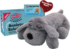 Snuggle Puppy Small Breeds Plush Dog Toy, Gray