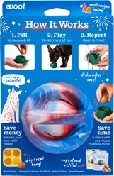 Woof Party Pupsicle Treat Dispensing Dog Toy, Red, White & Blue, Large slide 2 of 9