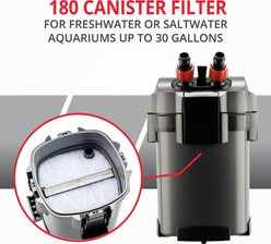 Marineland Magniflow 180 Canister Filter for Freshwater & Saltwater Aquariums with 3 Stage Filteration slide 2 of 8