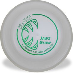Hyperflite K-10 Jawz Disc Dog Toy, Glow-In-Dark