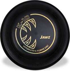 Hyperflite K-10 Jawz Disc Dog Toy, Black