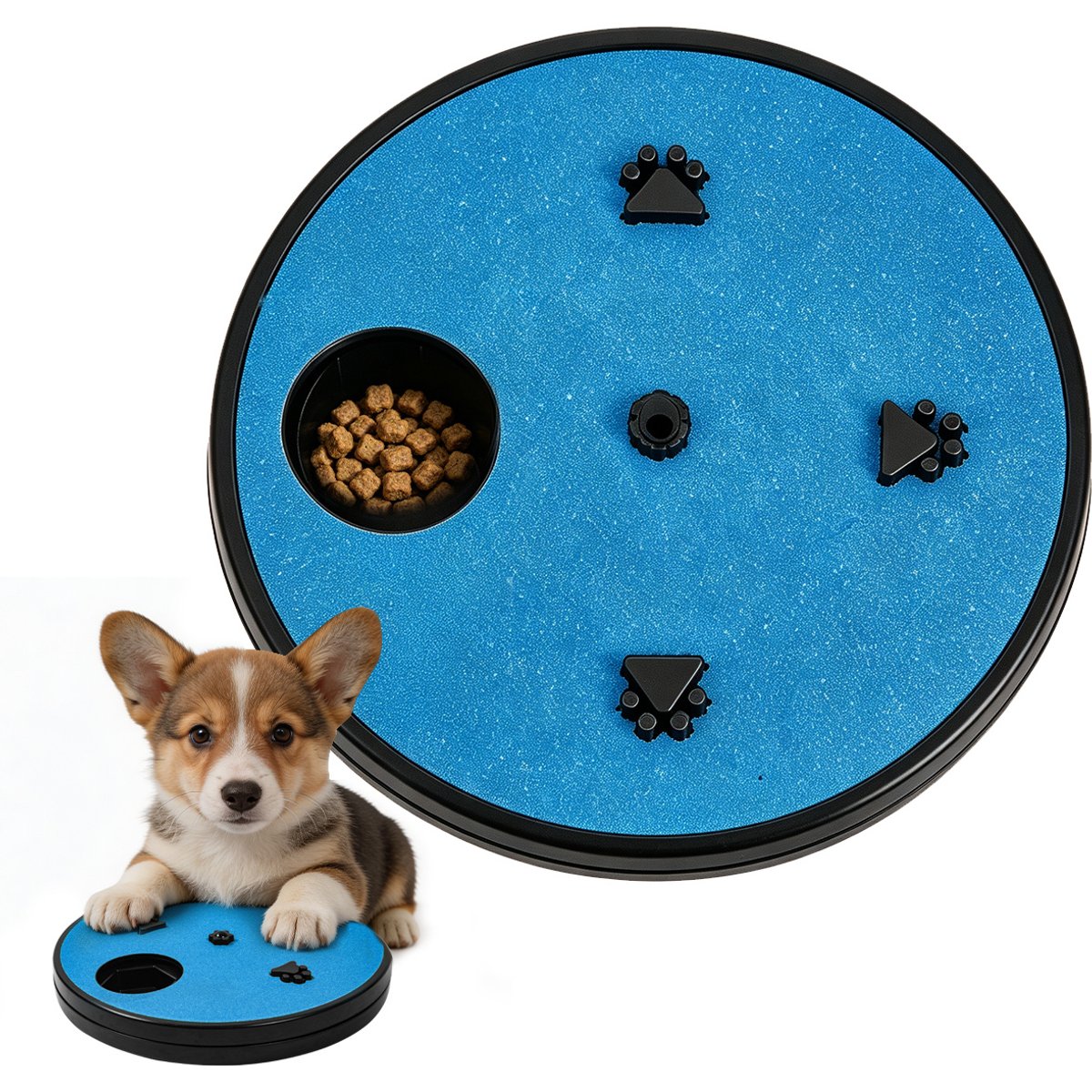 Mora Pets Scratch Board Dog Nail File with Puzzle Toy & Treat Box, 13-in
