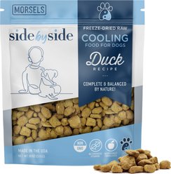 Side By Side Raw Duck Flavored Morsels Freeze-Dried Dog Food, 18-oz bag