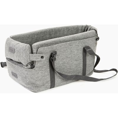 DogGoods Do Good DogGoods Do Good The Center Console Machine Washable Bolster Dog Seat & Carrier Tote Bag Bed, Gray, X-Small/Small