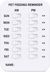NonoPets Magnetic Daily Tracker Dog Feeding Reminder, 2 Row