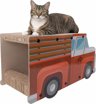 Show full view: allforpaws Pick Up Truck Cat Toy with Catnip, Multicolor, 22 x 9.1 x 11.8-in slide 4 of 6