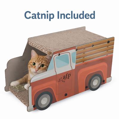 Show full view: allforpaws Pick Up Truck Cat Toy with Catnip, Multicolor, 22 x 9.1 x 11.8-in slide 3 of 6