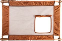 Pet Life Porta-Gate Travel Collapsible & Adjustable Dog Gate, Brown