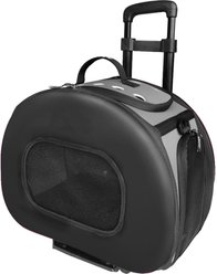 Pet Life Final Destination Tough-Shell Wheeled Collapsible Dog Carrier, Black slide 2 of 7