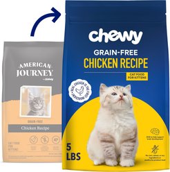 Chewy Made Kitten Chicken Recipe Grain-Free Dry Cat Food, 5-lb bag