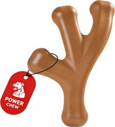 Potaroma Beef Flavored Nylon Tough Triple-Branch Exercise Dog Chew Toy, Brown