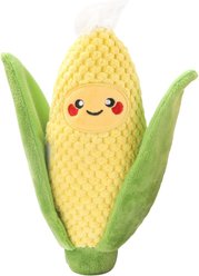 HugSmart Corn Plush Treat Dispensing Squeaky Dog Toy, Small/Medium