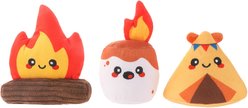 HugSmart Camping Plush Squeaky Variety Pack Dog Toy, X-Small/Small, 3 Count