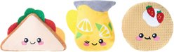 HugSmart Breakfast Plush Squeaky Variety Pack Dog Toy, X-Small/Small, 3 Count