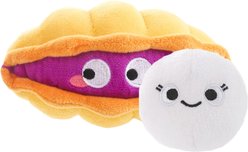 HugSmart Clam 2-in-1 Plush Squeaky Dog Toy, Small/Medium slide 1 of 7