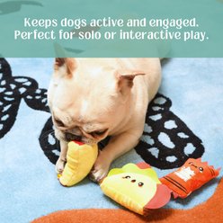 HugSmart Taco Plush Squeaky Variety Pack Dog Toy, X-Small/Small, 3 Count slide 2 of 5