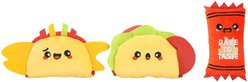 HugSmart Taco Plush Squeaky Variety Pack Dog Toy, X-Small/Small, 3 Count