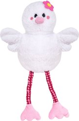 HugSmart Swan Bite-Activated Plush Squeaky Dog Toy, Medium 
