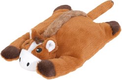 HugSmart Horse Flat Plush Squeaky Crinkle Dog Toy, X-Small/Small