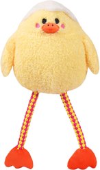 HugSmart Chick Bite-Activated Plush Squeaky Dog Toy, Medium 