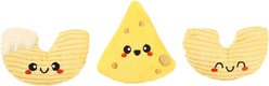 HugSmart Mac & Cheese Plush Squeaky Crinkle Variety Pack Dog Toy, X-Small/Small, 3 Count
