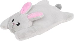 HugSmart Rabbit Flat Plush Squeaky Crinkle Dog Toy, X-Small/Small