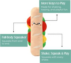 HugSmart Sandwich Plush Shake-to-Squeak Dog Toy, Small/Medium slide 2 of 5