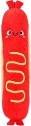 HugSmart Hot Dog Plush Shake-to-Squeak Dog Toy, Small/Medium