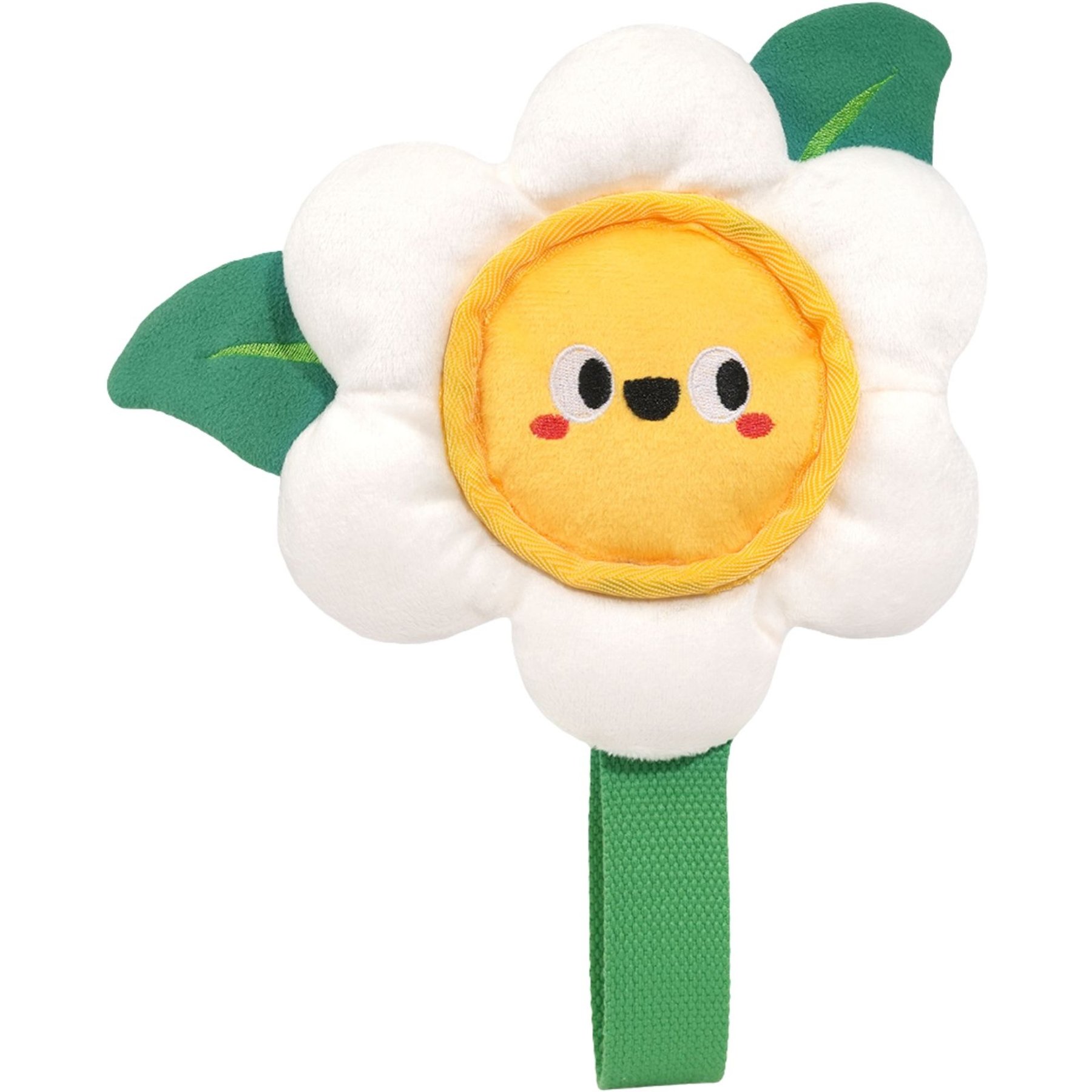 HugSmart Daisy Nylon Plush Squeaky Tug Dog Toy, Small/Medium