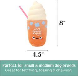 HugSmart Iced Coffee Latex Plush Squeaky Dog Toy, Small/Medium slide 2 of 5