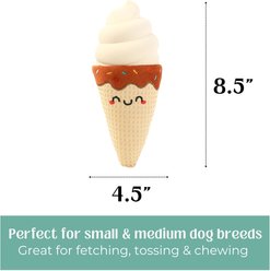 HugSmart Ice Cream Cone Latex Plush Squeaky Dog Toy, Small/Medium slide 2 of 5