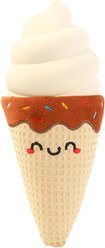 HugSmart Ice Cream Cone Latex Plush Squeaky Dog Toy, Small/Medium