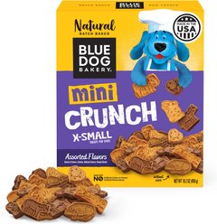 Blue Dog Bakery Mini-Crunch Assorted Flavors Dog Treats, 16.2-oz box