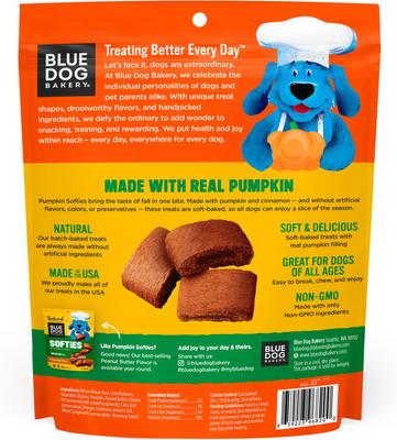 Show full view: Blue Dog Bakery Softies Pumpkin Flavor Dog Treats, 10-oz bag slide 3 of 11